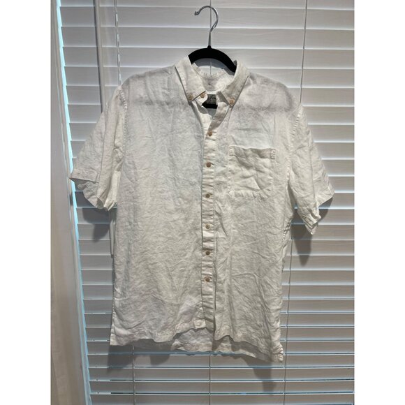 Kenny Flowers 100% Linen Short Sleeve Button Up Shirt - Size XL - Picture 1 of 4